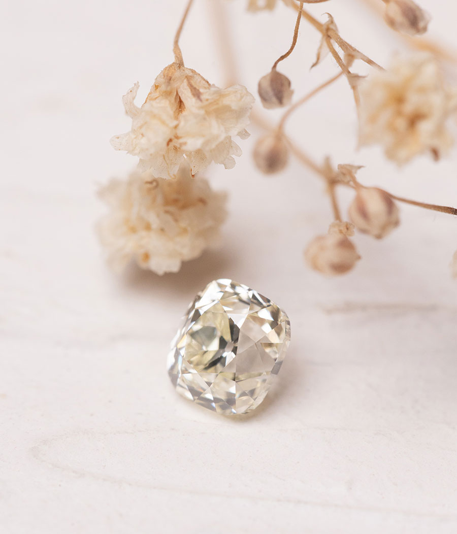 1.51ct オールドマインブリリアントの正面写真