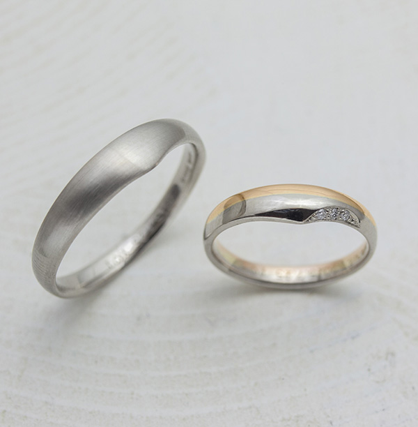 ツートーンの結婚指輪